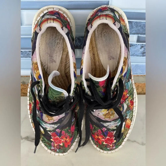 Free People Jackson Tropical Espadrille Sneakers 37/6.5 - Picture 5 of 10